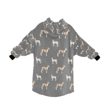 Load image into Gallery viewer, Watercolor Elegance Ibizan Hound Blanket Hoodie-Blanket-Apparel, Blanket Hoodie, Blankets, Dog Mom Gifts-24