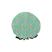 Load image into Gallery viewer, Watercolor Elegance Merle Corgis Christmas Reusable Shower Caps-Accessories-Accessories, Christmas, Corgi, Dog Mom Gifts-15