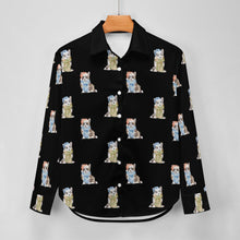 Load image into Gallery viewer, Watercolor Elegance Merle Corgis Christmas Women's Shirt-Apparel-Apparel, Christmas, Corgi, Dachshund, Dog Mom Gifts, Shirt-10