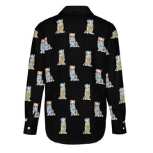 Load image into Gallery viewer, Watercolor Elegance Merle Corgis Christmas Women's Shirt-Apparel-Apparel, Christmas, Corgi, Dachshund, Dog Mom Gifts, Shirt-12