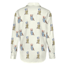 Load image into Gallery viewer, Watercolor Elegance Merle Corgis Christmas Women's Shirt-Apparel-Apparel, Christmas, Corgi, Dachshund, Dog Mom Gifts, Shirt-15