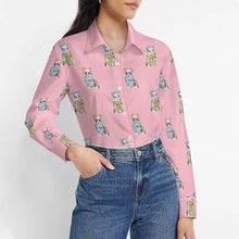 Load image into Gallery viewer, Watercolor Elegance Merle Corgis Christmas Women's Shirt-Apparel-Apparel, Christmas, Corgi, Dachshund, Dog Mom Gifts, Shirt-2