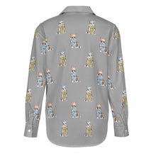 Load image into Gallery viewer, Watercolor Elegance Merle Corgis Christmas Women's Shirt-Apparel-Apparel, Christmas, Corgi, Dachshund, Dog Mom Gifts, Shirt-31