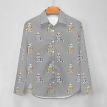 Load image into Gallery viewer, Watercolor Elegance Merle Corgis Christmas Women's Shirt-Apparel-Apparel, Christmas, Corgi, Dachshund, Dog Mom Gifts, Shirt-37
