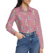 Load image into Gallery viewer, Watercolor Elegance Merle Corgis Christmas Women's Shirt-Apparel-Apparel, Christmas, Corgi, Dachshund, Dog Mom Gifts, Shirt-41