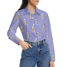 Load image into Gallery viewer, Watercolor Elegance Merle Corgis Christmas Women's Shirt-Apparel-Apparel, Christmas, Corgi, Dachshund, Dog Mom Gifts, Shirt-45