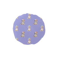 Load image into Gallery viewer, Watercolor Elegance Piebald Dachshunds Christmas Elastic Reusable Shower Caps-Accessories-Accessories, Christmas, Dachshund, Dog Mom Gifts-CornflowerBlue_1-ONE SIZE-24