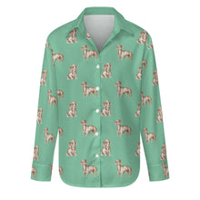 Load image into Gallery viewer, Watercolor Elegance Red Dachshunds Women&#39;s Shirt-Apparel-Apparel, Dachshund, Dog Mom Gifts, Shirt-Mint Green-S-31