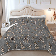 Load image into Gallery viewer, Watercolor Elegance Rottweilers Quilted Bedding Set-Bedding-Bedding,Blankets,Christmas,Home Decor-13