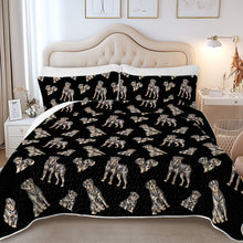Load image into Gallery viewer, Watercolor Elegance Rottweilers Quilted Bedding Set-Bedding-Bedding,Blankets,Christmas,Home Decor-6