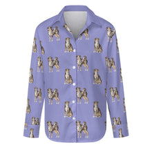 Load image into Gallery viewer, Watercolor Elegance Swiss Mountain Dogs Women&#39;s Shirt-Apparel-Apparel, Dog Mom Gifts, Shirt, Swiss Mountain Dog-S-Lavender Purple-32