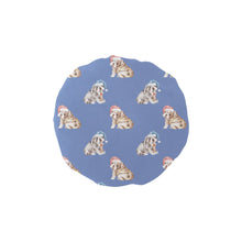 Load image into Gallery viewer, Watercolor English Bulldogs Puppies Christmas Elastic Reusable Shower Caps-Accessories-Accessories, Christmas, Dog Mom Gifts, English Bulldog-CornflowerBlue-ONE SIZE-9