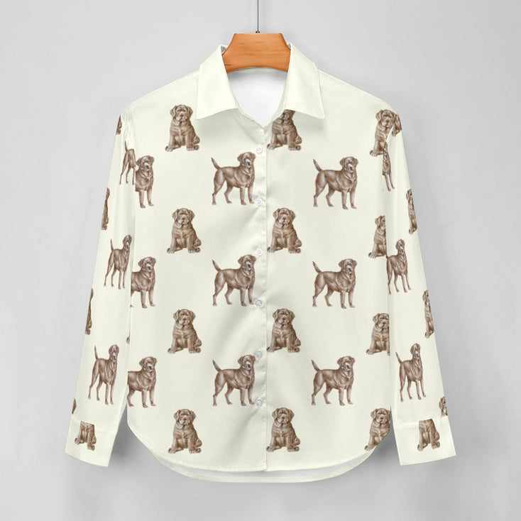 Watercolor Essence Chocolate Labradors Women's Shirt - 9 Colors-Apparel-Apparel, Chocolate Labrador, Dog Mom Gifts, Labrador, Shirt-13