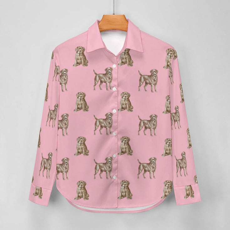 Watercolor Essence Chocolate Labradors Women's Shirt - 9 Colors-Apparel-Apparel, Chocolate Labrador, Dog Mom Gifts, Labrador, Shirt-16