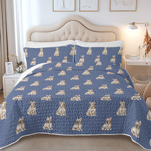 Load image into Gallery viewer, Watercolor Fawn French Bulldogs Quilted Bedding Set-Bedding-Bedding,Blankets,Christmas,Home Decor-12
