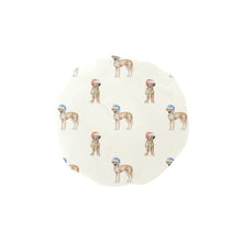 Load image into Gallery viewer, Watercolor Fawn Great Dane Christmas Elastic Reusable Shower Caps-Accessories-Ivory1-ONE SIZE-1