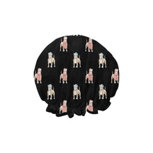 Load image into Gallery viewer, Watercolor Fawn Red White Bull Terriers Christmas Reusable Shower Caps-Accessories-Accessories, Bull Terrier, Christmas, Dog Mom Gifts-11