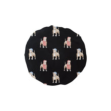 Load image into Gallery viewer, Watercolor Fawn Red White Bull Terriers Christmas Reusable Shower Caps-Accessories-Accessories, Bull Terrier, Christmas, Dog Mom Gifts-Midnight Black-ONE SIZE-10