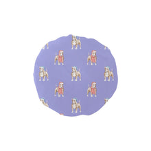 Load image into Gallery viewer, Watercolor Fawn Red White Bull Terriers Christmas Reusable Shower Caps-Accessories-Accessories, Bull Terrier, Christmas, Dog Mom Gifts-Lavender Purple-ONE SIZE-24