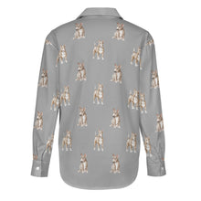 Load image into Gallery viewer, Watercolor Fawn Red White Bull Terriers Women&#39;s Shirt - 9 Colors-Apparel-Apparel, Bull Terrier, Dog Mom Gifts, Shirt-36