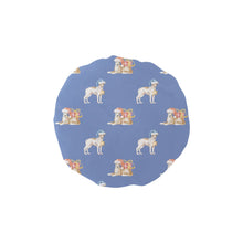 Load image into Gallery viewer, Watercolor Fawn Red White Whippets Christmas Elastic Reusable Shower Caps-Accessories-Accessories, Christmas, Dog Mom Gifts, Greyhound, Whippet-CornflowerBlue-ONE SIZE-9