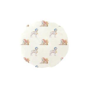 Watercolor Fawn Red White Whippets Christmas Elastic Reusable Shower Caps-Accessories-Accessories, Christmas, Dog Mom Gifts, Greyhound, Whippet-Ivory2-ONE SIZE-1