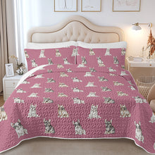 Load image into Gallery viewer, Watercolor French Bulldog Puppies Quilted Bedding Set-Bedding-Bedding,Blankets,Christmas,Home Decor-13