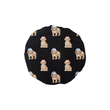 Load image into Gallery viewer, Watercolor French Mastiff Puppies Christmas Elastic Reusable Shower Caps-Accessories-Accessories, Christmas, Dog Mom Gifts, French Mastiff-Black-ONE SIZE-17