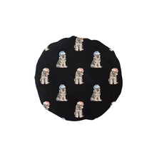 Load image into Gallery viewer, Watercolor German Shepherds Puppies Christmas Elastic Reusable Shower Caps-Accessories-Accessories, Christmas, Dog Mom Gifts, German Shepherd-Black-ONE SIZE-16