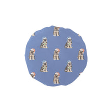 Load image into Gallery viewer, Watercolor German Shepherds Puppies Christmas Elastic Reusable Shower Caps-Accessories-Accessories, Christmas, Dog Mom Gifts, German Shepherd-CornflowerBlue-ONE SIZE-9