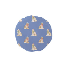 Load image into Gallery viewer, Watercolor Golden Retrievers Christmas Elastic Reusable Shower Caps-Accessories-CornflowerBlue-ONE SIZE-17
