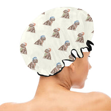 Load image into Gallery viewer, Watercolor Liver Cocker Spaniels Christmas Reusable Shower Caps-Accessories-Accessories, Christmas, Cocker Spaniel, Dog Mom Gifts-17