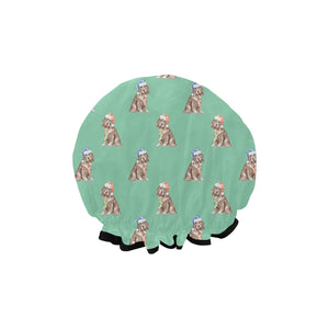 Watercolor Liver Cocker Spaniels Christmas Reusable Shower Caps-Accessories-Accessories, Christmas, Cocker Spaniel, Dog Mom Gifts-7
