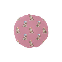 Load image into Gallery viewer, Watercolor Liver Cocker Spaniels Christmas Reusable Shower Caps-Accessories-Accessories, Christmas, Cocker Spaniel, Dog Mom Gifts-Dusty Pink-ONE SIZE-10