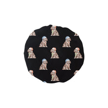 Load image into Gallery viewer, Watercolor Liver Cocker Spaniels Christmas Reusable Shower Caps-Accessories-Accessories, Christmas, Cocker Spaniel, Dog Mom Gifts-Midnight Black-ONE SIZE-14