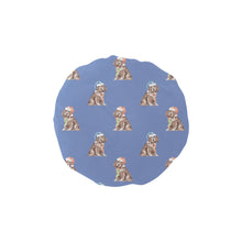 Load image into Gallery viewer, Watercolor Liver Cocker Spaniels Christmas Reusable Shower Caps-Accessories-Accessories, Christmas, Cocker Spaniel, Dog Mom Gifts-Slate Blue-ONE SIZE-12