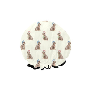 Watercolor Liver Tan Cocker Spaniels Christmas Reusable Shower Caps-Accessories-Accessories, Christmas, Cocker Spaniel, Dog Mom Gifts-9