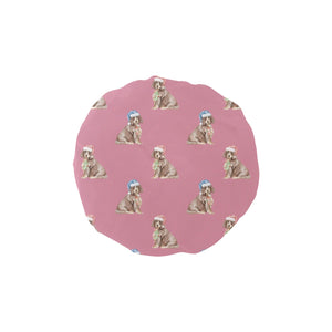 Watercolor Liver Tan Cocker Spaniels Christmas Reusable Shower Caps-Accessories-Accessories, Christmas, Cocker Spaniel, Dog Mom Gifts-Dusty Pink-ONE SIZE-10