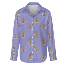 Load image into Gallery viewer, Watercolor Liver Tan Cocker Spaniels Women&#39;s Shirt-Apparel-Apparel, Cocker Spaniel, Dog Mom Gifts, Shirt-Lavender Purple-S-30