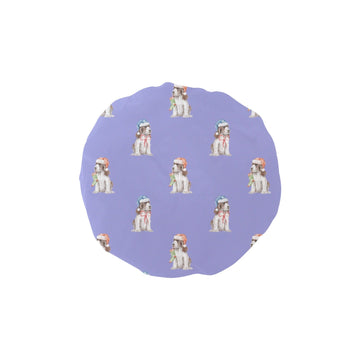Watercolor Liver White Cocker Spaniels Christmas-CornflowerBlue_1-ONE SIZE-25