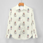Watercolor Liver White Cocker Spaniels Christmas Women's Shirt-Apparel-Apparel, Christmas, Cocker Spaniel, Dog Mom Gifts, Shirt-13