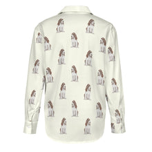 Load image into Gallery viewer, Watercolor Liver White Cocker Spaniels Women&#39;s Shirt-Apparel-Apparel, Cocker Spaniel, Dog Mom Gifts, Shirt-15