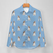 Watercolor Liver White Cocker Spaniels Women's Shirt-Apparel-Apparel, Cocker Spaniel, Dog Mom Gifts, Shirt-22