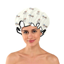 Load image into Gallery viewer, Watercolor Liver White Springer Spaniel Christmas Elastic Reusable Shower Caps-Accessories-Accessories, Christmas, Dog Mom Gifts, English Springer Spaniel-3