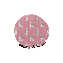 Load image into Gallery viewer, Watercolor Liver White Springer Spaniel Christmas Elastic Reusable Shower Caps-Accessories-Accessories, Christmas, Dog Mom Gifts, English Springer Spaniel-6