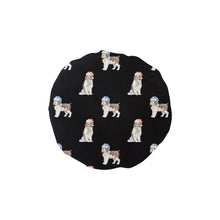Load image into Gallery viewer, Watercolor Liver White Springer Spaniel Christmas Elastic Reusable Shower Caps-Accessories-Accessories, Christmas, Dog Mom Gifts, English Springer Spaniel-Black-ONE SIZE-17