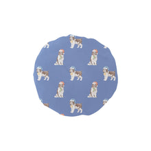 Load image into Gallery viewer, Watercolor Liver White Springer Spaniel Christmas Elastic Reusable Shower Caps-Accessories-Accessories, Christmas, Dog Mom Gifts, English Springer Spaniel-CornflowerBlue-ONE SIZE-9