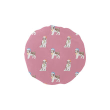 Load image into Gallery viewer, Watercolor Liver White Springer Spaniel Christmas Elastic Reusable Shower Caps-Accessories-Accessories, Christmas, Dog Mom Gifts, English Springer Spaniel-PaleVioletRed-ONE SIZE-5