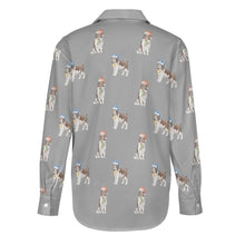 Load image into Gallery viewer, Watercolor Liver White Springer Spaniel Christmas Women&#39;s Shirt-Apparel-Apparel, Dog Mom Gifts, English Springer Spaniel, Shirt-36