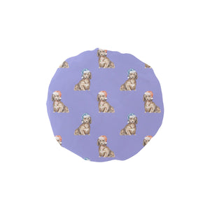 Watercolor Long Haired Chocolate Cream Dachshund Elastic Reusable Shower Caps-Accessories-Accessories, Christmas, Dachshund, Dog Mom Gifts-CornflowerBlue_1-ONE SIZE-25